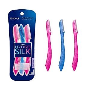 Select Accounts: 3-Ct Schick Hydro Silk Touch-Up Dermaplaning Tool w/ Precision Cover $0.80 & More w/ S&S