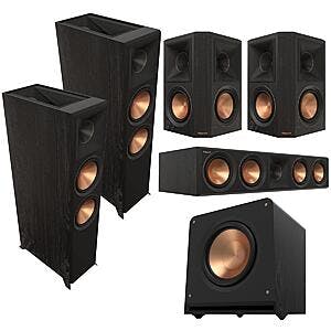 Klipsch RP Speakers: 2x RP-8060FA II, RP-504C II, + 2x RP-502S II + RP-1400SW Sub $2199 + Free Shipping