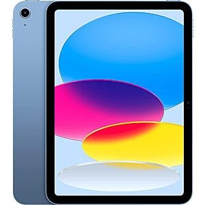 64GB Apple 10.9" iPad Wi-Fi Tablet (2022, 10th Gen, A14) $334 + Free Shipping