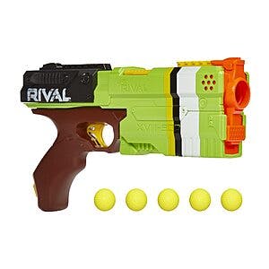 Nerf Rival Kronos XVIII-500 Blaster w/ 5 Rival Rounds (Green/Amazon Exclusive) $5.50 & More