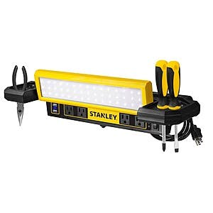 Stanley 1000-Lumens Portable Shop Light w/ AC Power Outlets, Dual 2.1 Amp USB Charging Ports and Tool Storage $29.97 + Free Shipping