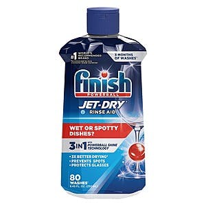 8.45-Oz Finish Jet-Dry Dishwasher Rinse Aid & Drying Agent $1.35 w/ Subscribe & Save