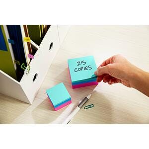 400-Count 3" x 3" Post-It Notes (Bright Colors) $1.88