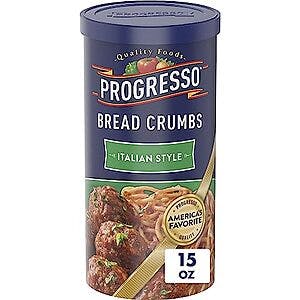 15-Oz Progresso Bread Crumbs (Italian Style) $1.35 w/ Subscribe & Save