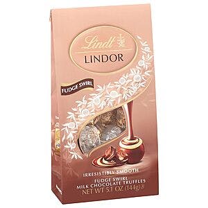 6-Pack 5.1-Oz Lindt Lindor Fudge Swirl Milk Chocolate Truffles $12 + Free S&H w/ Prime