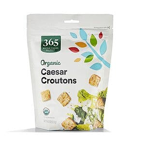 4.5-Oz 365 by Whole Foods Market Organic Caesar Croutons $1.60 