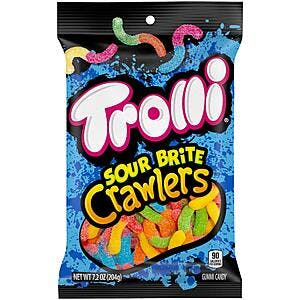 7.2-Oz Trolli Sour Brite Crawlers Candy Gummy Worms (Original) $1.60 w/ Subscribe & Save