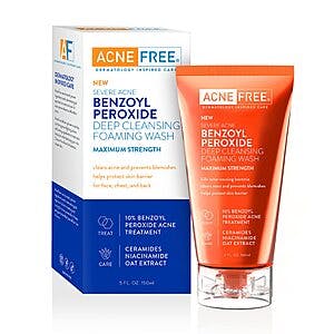 5-Oz AcneFree Severe Acne 10% Benzoyl Peroxide Cleansing Wash $3.70 w/ S&S + Free Shipping w/ Prime or on $35+