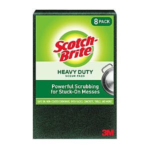 8-Pack Scotch-Brite Heavy Duty Large Scour Pads $4.75 w/ Subscribe & Save