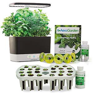 AeroGarden Harvest w/ Gourmet Herb Seed Pod Kit - Hydroponic Indoor Garden (Black) $65 + Free Shipping