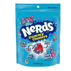 8-Oz. Nerds Gummy Clusters Candy (Rainbow or Very Berry) from $1.55 w/ Subscribe & Save