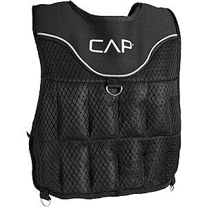 CAP Barbell 20-Lb Adjustable Weighted Fitness Vest $14.90 