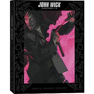 4-Movie John Wick: Chapter 1-4 Collection (Blu-ray + DVD + Digital) $16.40 