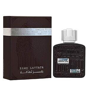 3.4-Oz Lattafa Perfumes Men's Ramz Lattafa Silver Eau De Parfum Spray $16.30 
