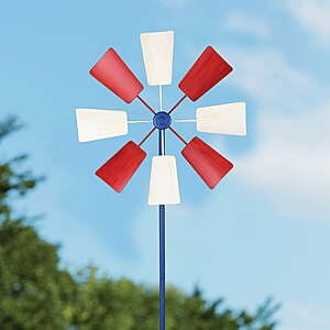 49.6" Way to Celebrate Patriotic Metal Mill Outdoor Wind Spinner $5.30 + Free Shipping w/ Walmart+ or on $35+