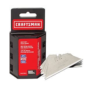 100-Pack Craftsman Utility Knife Blades $6 