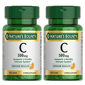 100-Count Nature's Bounty Vitamin C 500mg Tablets 2 for $4.55 w/ S&S + Free Shipping w/ Prime or on $35+