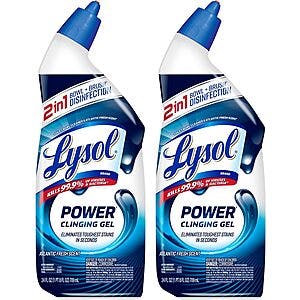 2-pk 24-fl-oz Lysol Power Toilet Bowl Cleaner Gel $3.45 w/ Subscribe & Save
