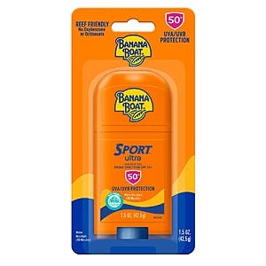 1.5-Oz Banana Boat Sport Ultra SPF 50 Sunscreen Stick $4.75 w/ S&S + Free Shipping w/ Prime or on $35+