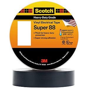 108' 3M Scotch Super 88 Vinyl Electrical Tape $7 