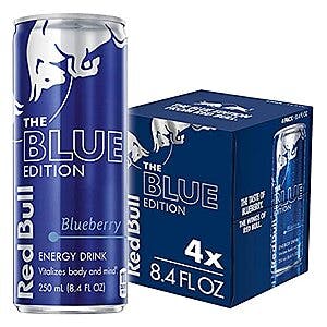 $4.51 w/ S&S: Red Bull Blueberry Blue Edition Energy Drink, 8.4 Fl Oz Cans, 4 Pack