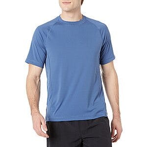 Amazon Essentials Men's Short-Sleeve Quick-Dry UPF 50 Swim Tee (Various) $5.30 + Free Shipping w/ Prime or on $35+