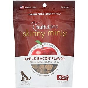 5oz Fruitables Skinny Mini Dog Treats (Apple Bacon) $1.85 w/ Subscribe & Save