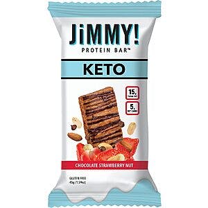12-Ct JiMMY! Keto Protein Bars (Chocolate Strawberry Nut) $9.85 & More w/ Subscribe & Save