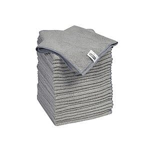 24-Pack Rubbermaid Microfiber Cloth (Gray, 14"x14") $5 + Free Store Pickup