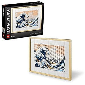 $80: 1810-Piece LEGO Art Hokusai – The Great Wave (31208)