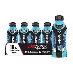 12-Pack 16-Oz BODYARMOR Sports Drink (Blue Raspberry) $6.95 w/ Subscribe & Save