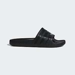 adidas Men's or Women's Adilette Aqua Slides (Black) $10.50 + Free Shipping