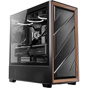 Antec Flux Mid-Tower E-ATX PC Case w/ 5x PWM Fans (Black) $75 & More + Free S&H