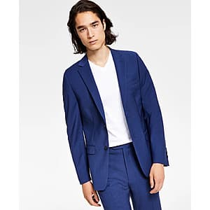 Calvin Klein Men's Slim-Fit Wool-Blend Stretch Suit Jacket (Blue) $70 + Free S&H & More