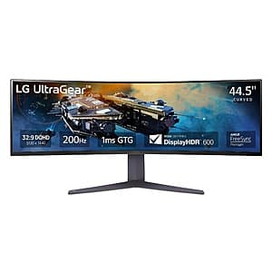 45" LG Ultragear 45GR65DC-B 5120x1440 1ms 200Hz Curved VA Monitor $495 + Free Shipping