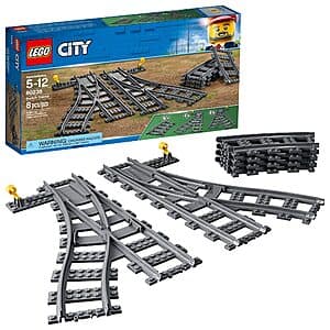 8-Piece LEGO City Switch Tracks $10.95