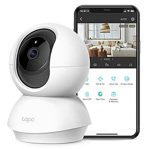 TP-Link Tapo C210 3MP Pan & Tilt Indoor Wi-Fi Security Camera w/ Night Vision $20