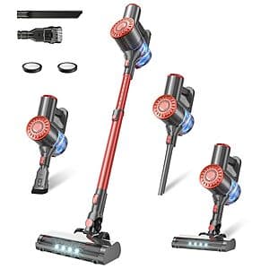 Tipdiy U9 Cordless 45KPA Vacuum Cleaner (Bright Red) $44 + Free S&H