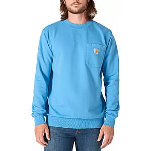 Carhartt Men's Garment Dye Hoodie or Sweatshirt (Horizon Blue) from $15