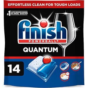 14-Ct Finish Powerball Quantum Dishwasher Detergent Pods (Fresh Scent) $2.75 w/ S&S