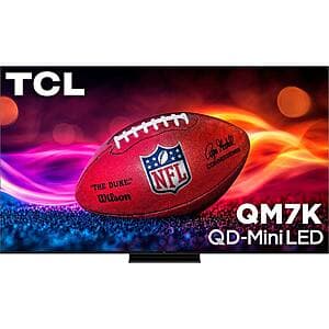 Select Locations: 85" TCL QM7K Series 4K HDR QD-Mini LED TV (2025 Model) $1000 + Free S&H