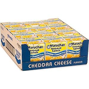 12-Pk 2.25-Oz Maruchan Instant Lunch Ramen Noodles (Cheddar Cheese) $5.45 w/ S&S