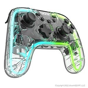 Bionik NeoGlow Switch & Switch 2 Wireless RGB Rechargeable Controller (Clear) $25.50