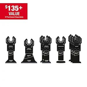 8-Pc Milwaukee Oscillating Multi-Tool Blade Kit $25 + Free S&H