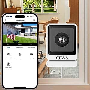 STSVA 3MP 2K Window WiFi Indoor Camera Security Camera $15 + Free Shipping