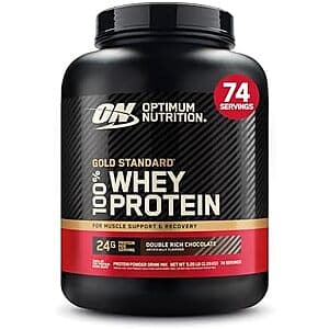 2-ct 5-lbs Optimum Nutrition Gold Standard 100% Whey Protein Powder (various) from $100.75 w/ Subscribe & Save