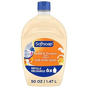 50-Oz Softsoap Milk & Honey Scented Liquid Hand Soap Refill $4.70
