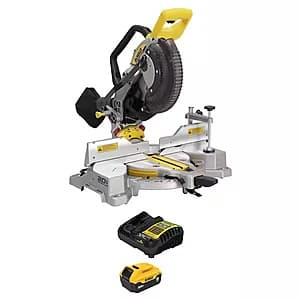 10" DeWALT 20V MAX XR Dual Bevel Fixed Miter Saw w/ 5Ah Battery & Charger $319 + Free S&H
