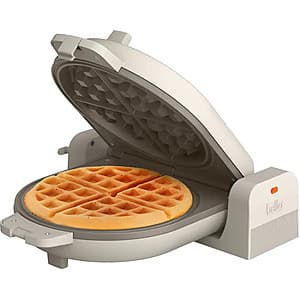 bella Fits-anywhere Flip-n-Store Belgian Waffle Maker (Oatmilk) $15