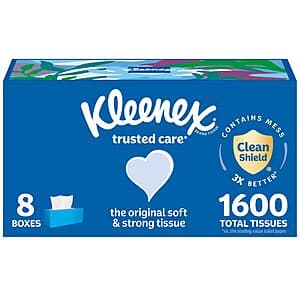 Select Accounts: 8-Pack 200-Count Kleenex Trusted Care Facial Tissues $12.55 w/ Subscribe & Save